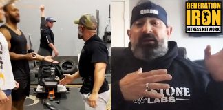 Guy Cisternino bodybuilder gym fight