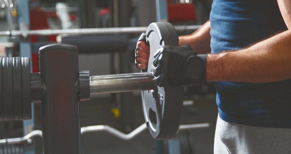 floor barbell pullover