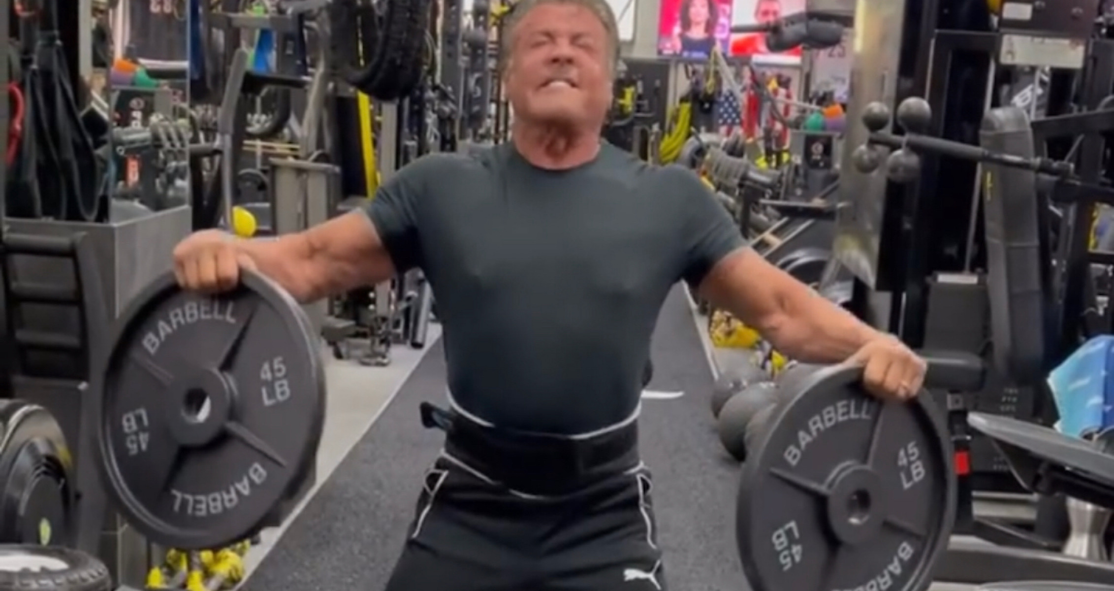 Did Sylvester Stallone Just Get Caught Using Fake Weights | Images and ...