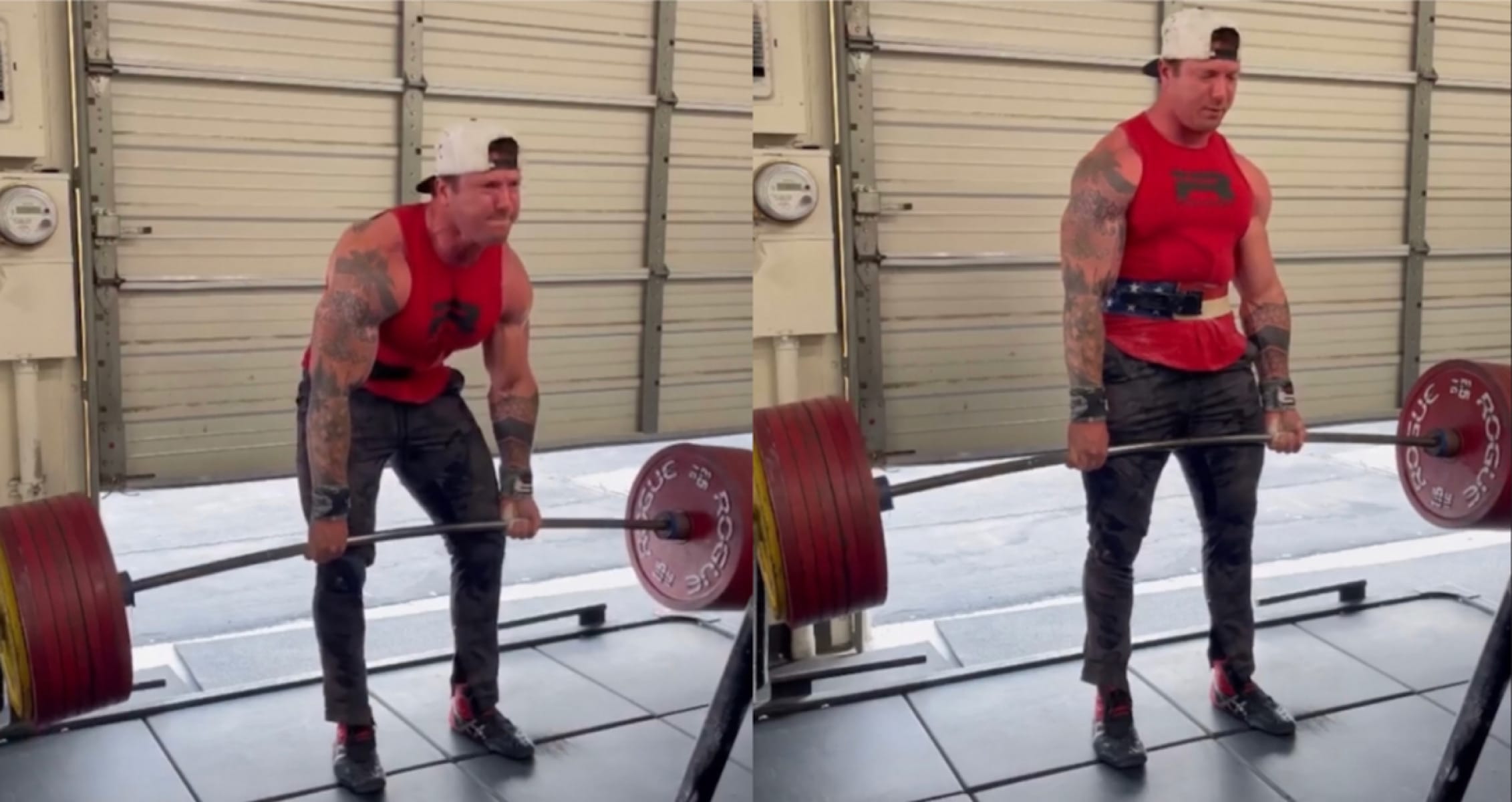 John Haack Crushes A PR Deadlift of 405kg During Training