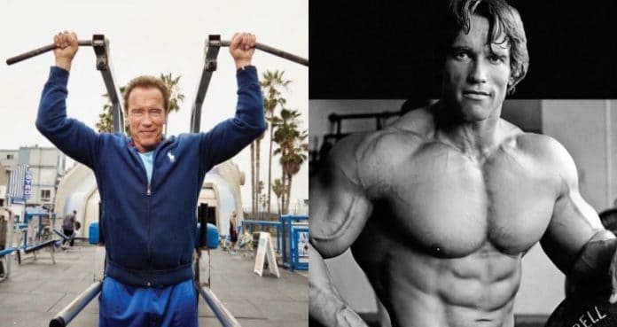 Arnold schwarzenegger at online home workout