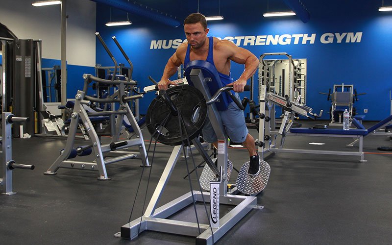 Chest supported row