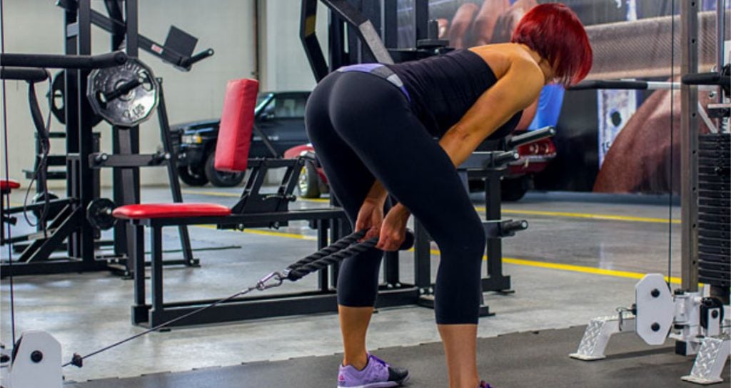 Cable best sale workout glutes