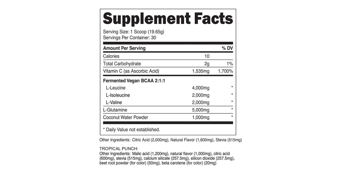 Transparent Labs BCAA Glutamine