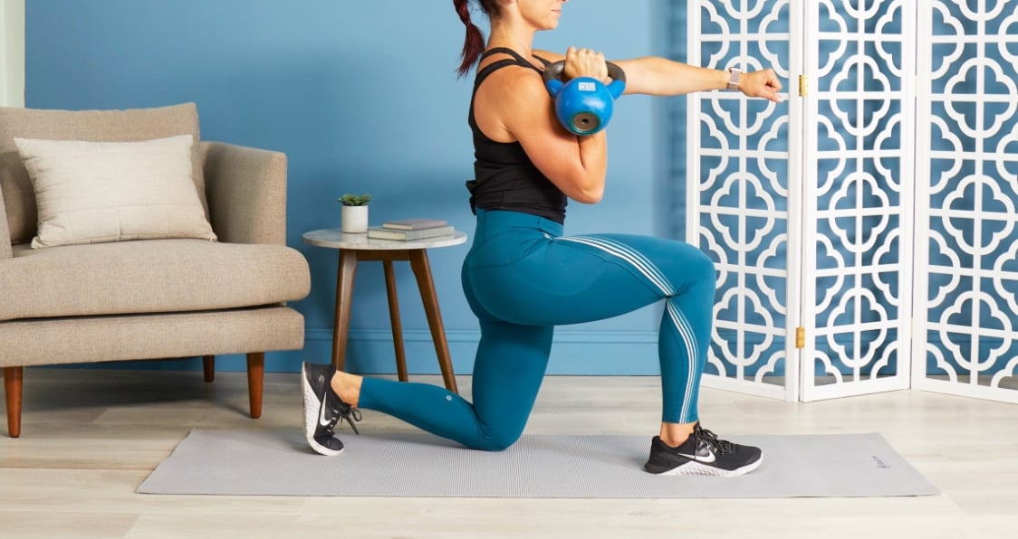 lunge kettlebell