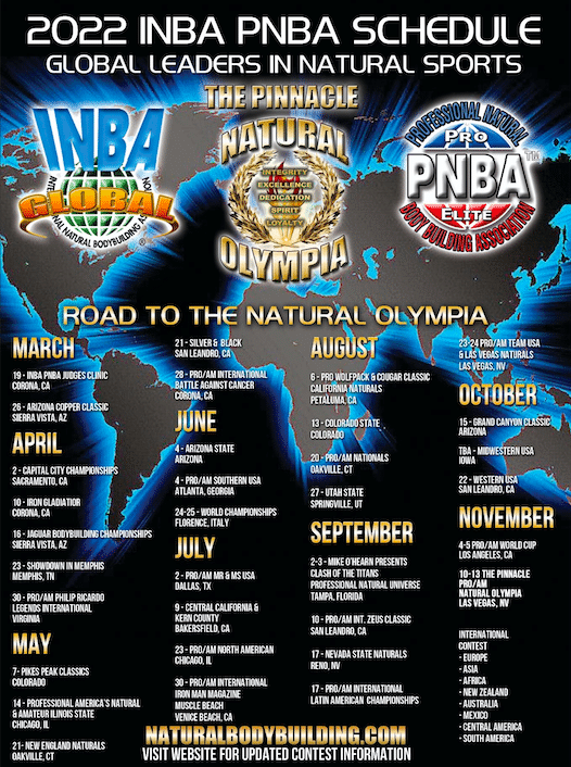 INBA/PNBA 2022 Schedule