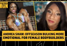 Andrea Shaw women's bodybuilding offseason bulk