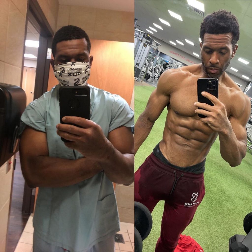 Danairo Moore - healthcare worker and bodybuilder