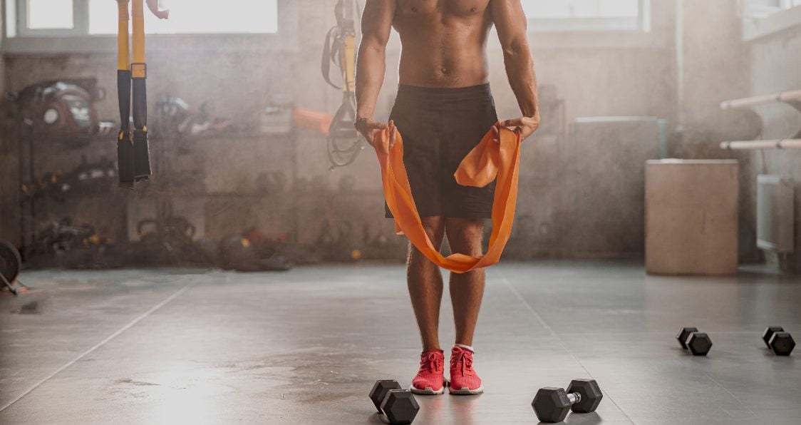 Resistance Band Seated Leg Extension