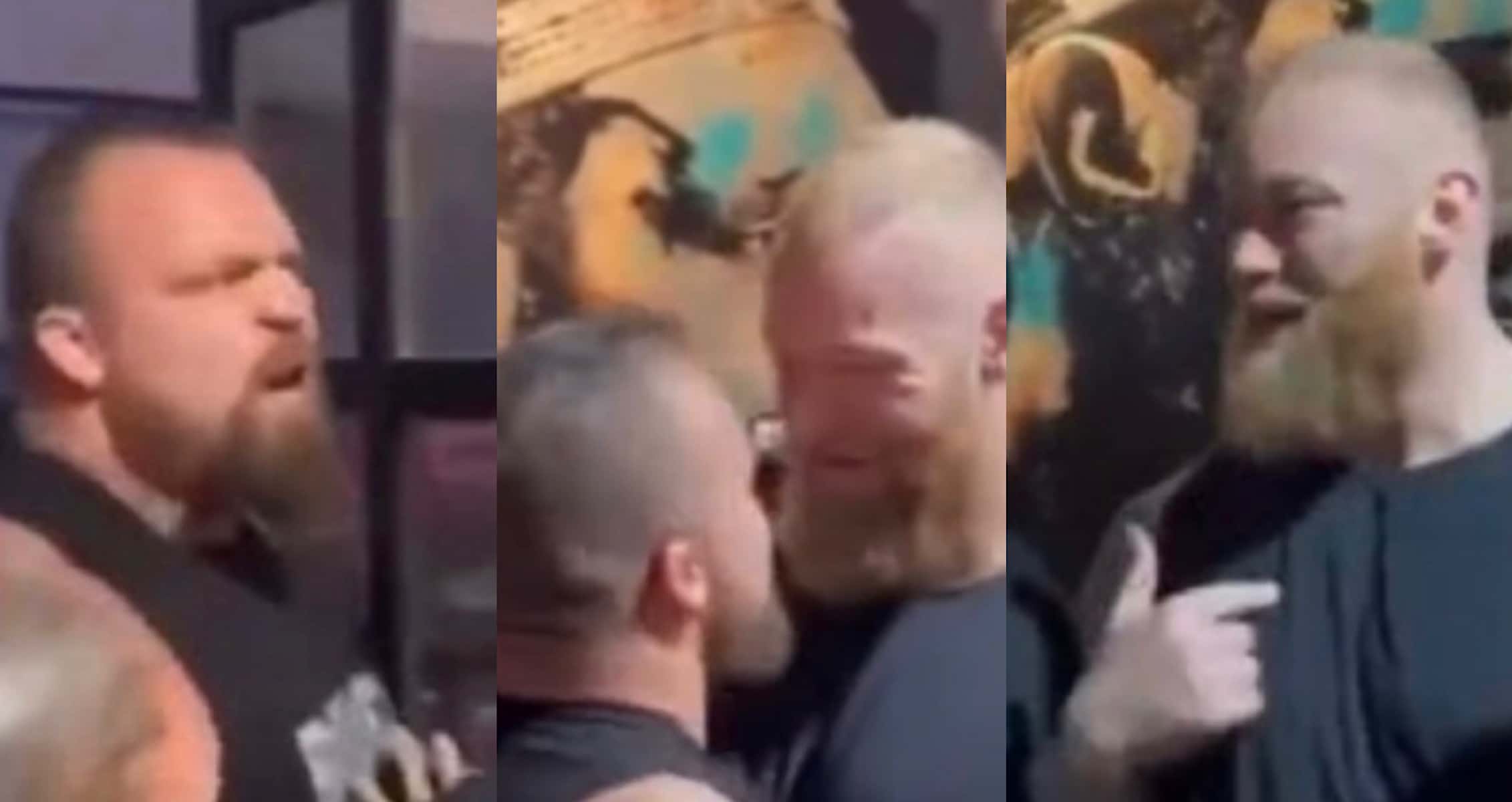 Thor Bjornsson and Eddie Hall Have Heated Face Off Ahead of Their Fight