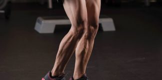 standing calf raise machine from Mark Sandor leg workout