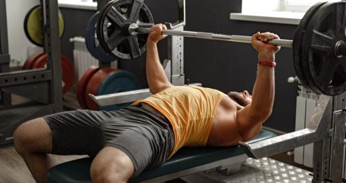 bench press elbow position