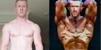 Caleb Attwater natural bodybuilding transformation