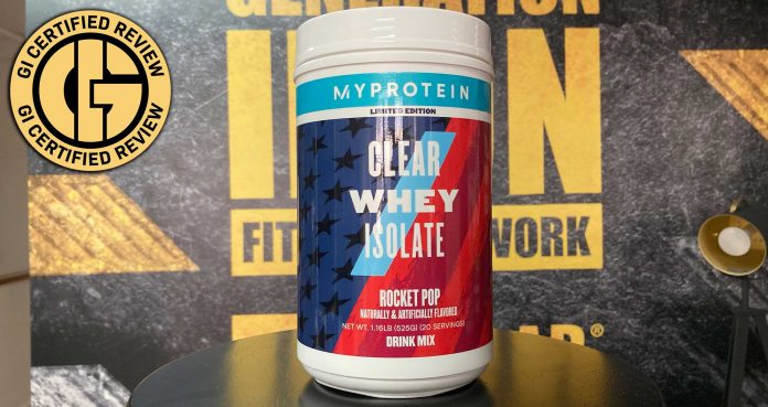MyProtein Clear Whey Isolate Rocket Pop Review