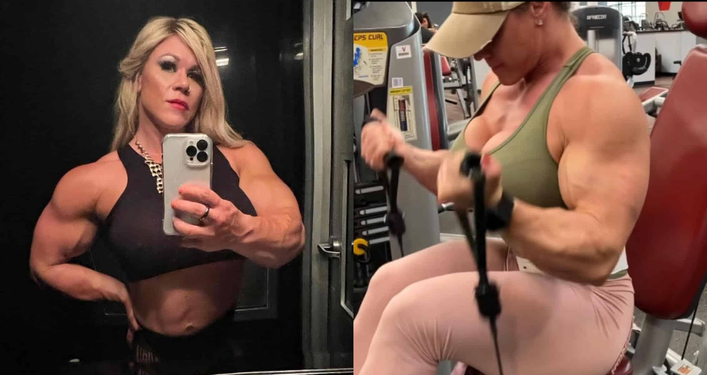 Female Bodybuilder Aleesha Young Shocked At Requests By Closet Muscle Lovers, Including Burping And Farting Videos image