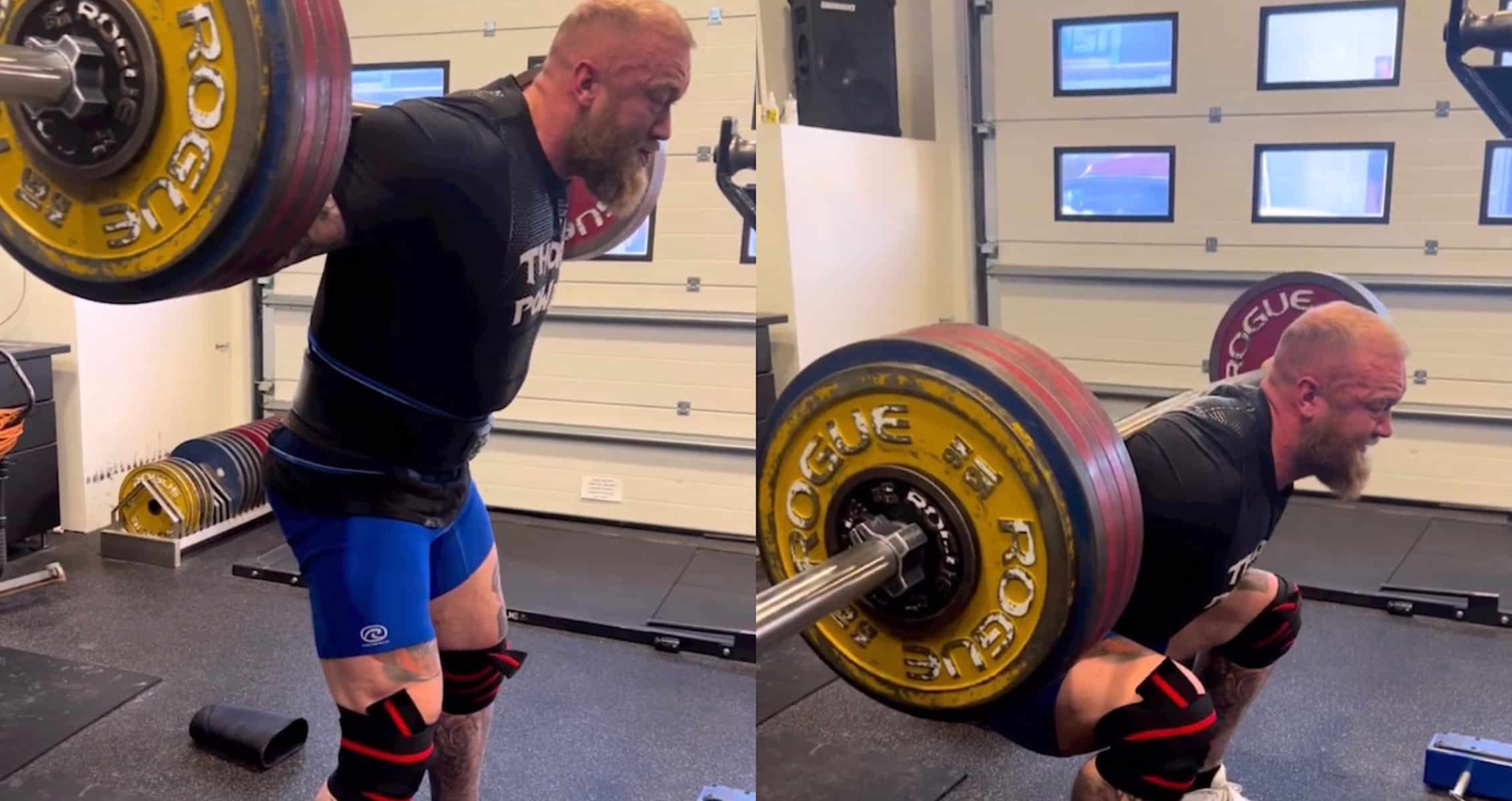 Hafthor Bjornsson a.k.a The Mountain, Squats 300 kg (661 lb) for Two Reps