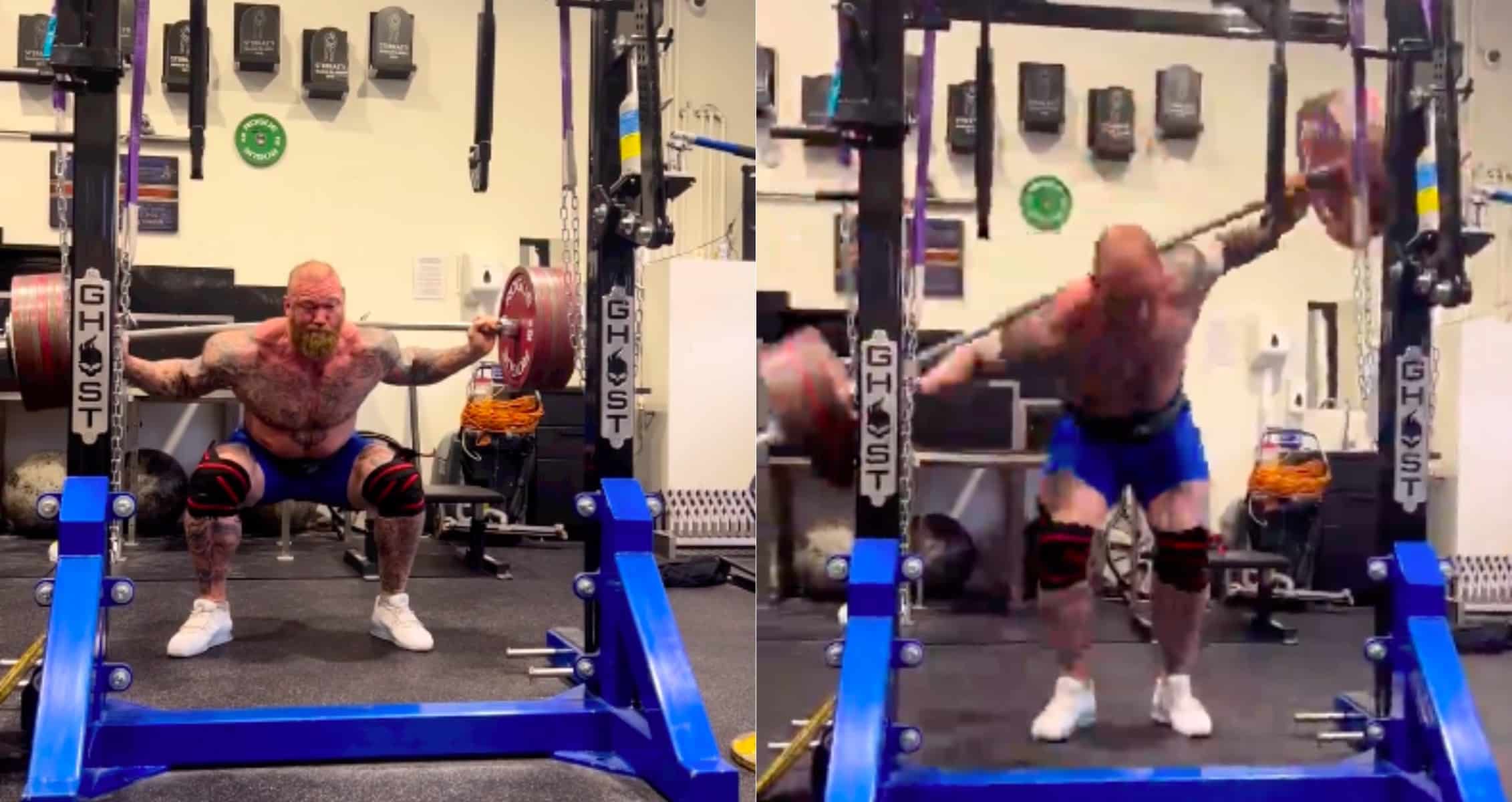 Hafthor Bjornsson a.k.a The Mountain, Squats 300 kg (661 lb) for Two Reps