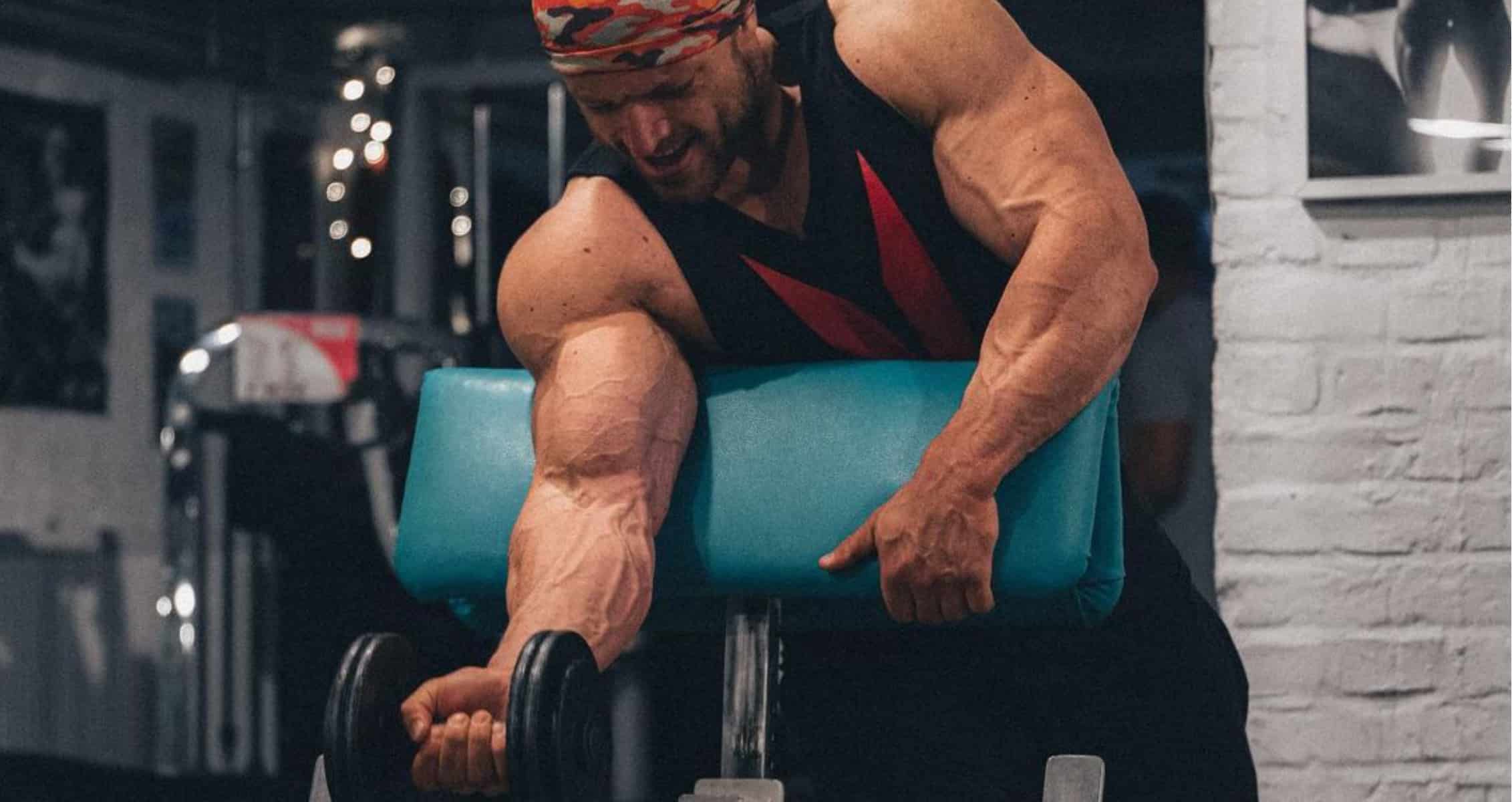 Bodybuilder Urs Kalecinski Does a Brutal Shoulder and Arm Workout
