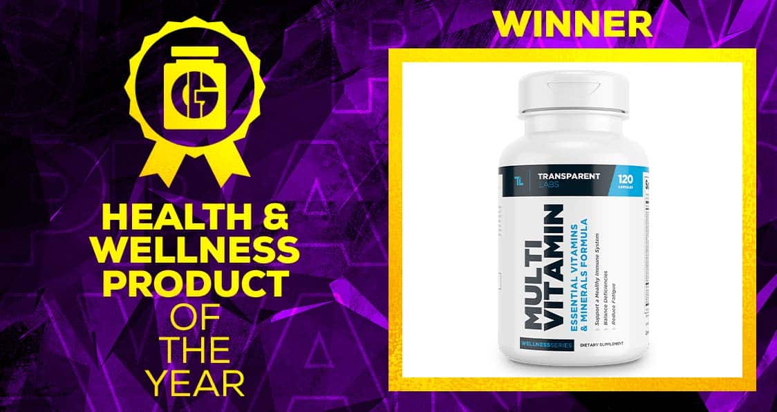Transparent Labs Multivitamin of the year Generation Iron Supplement Awards 2022