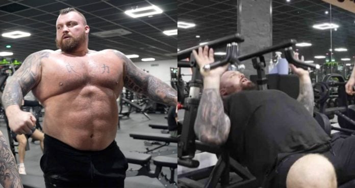 Eddie Hall chest workout