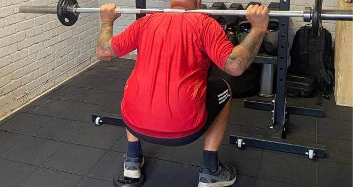 squat with heel raise