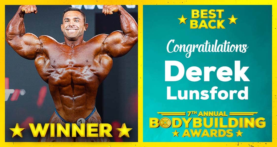 Derek Lunsford Best Back Bodybuilding Awards 2023