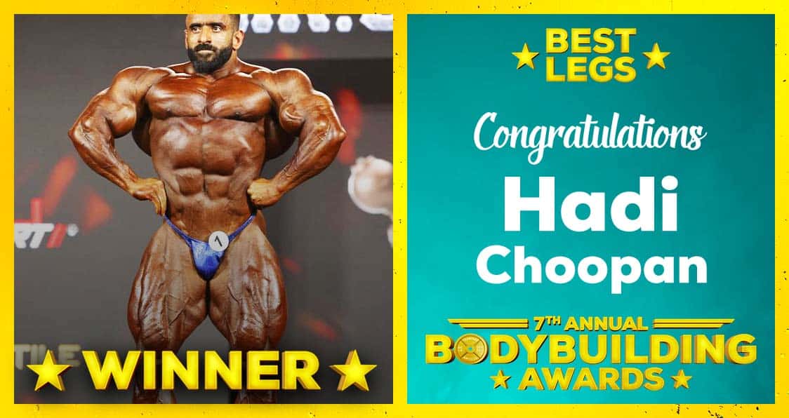 Hadi Choopan Best Legs Bodybuilding Awards 2023