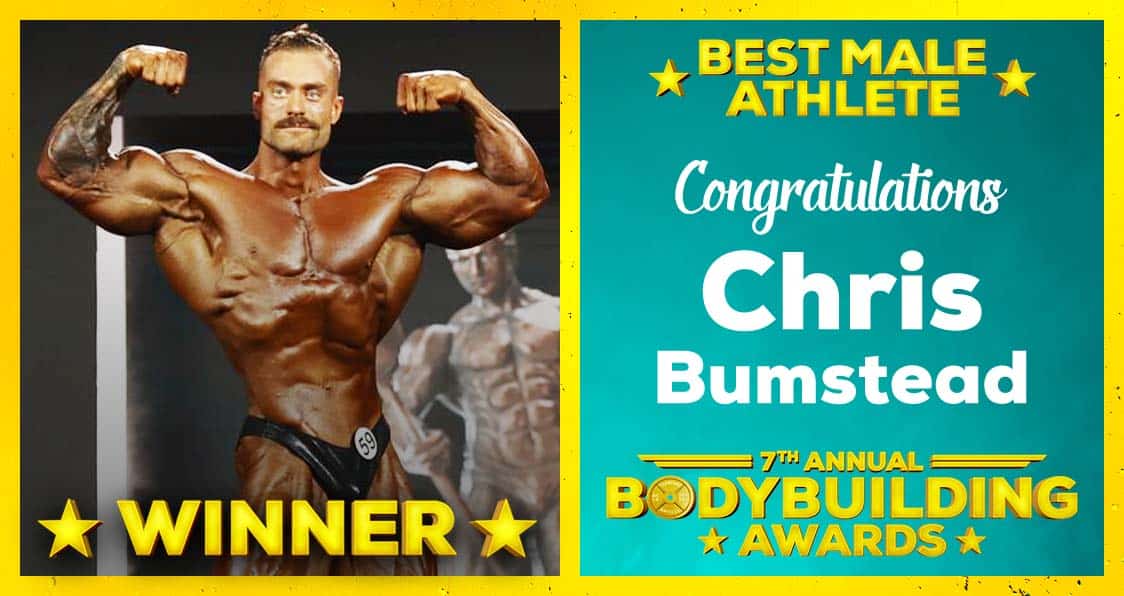 Chris Bumstead Best Male Athlete Bodybuilding Awards 2023