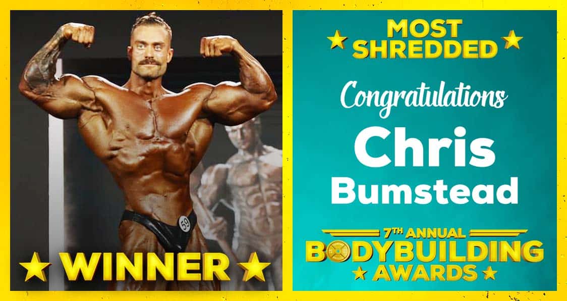 Chris Bumstead Most Shredded Bodybuilding Awards 2022