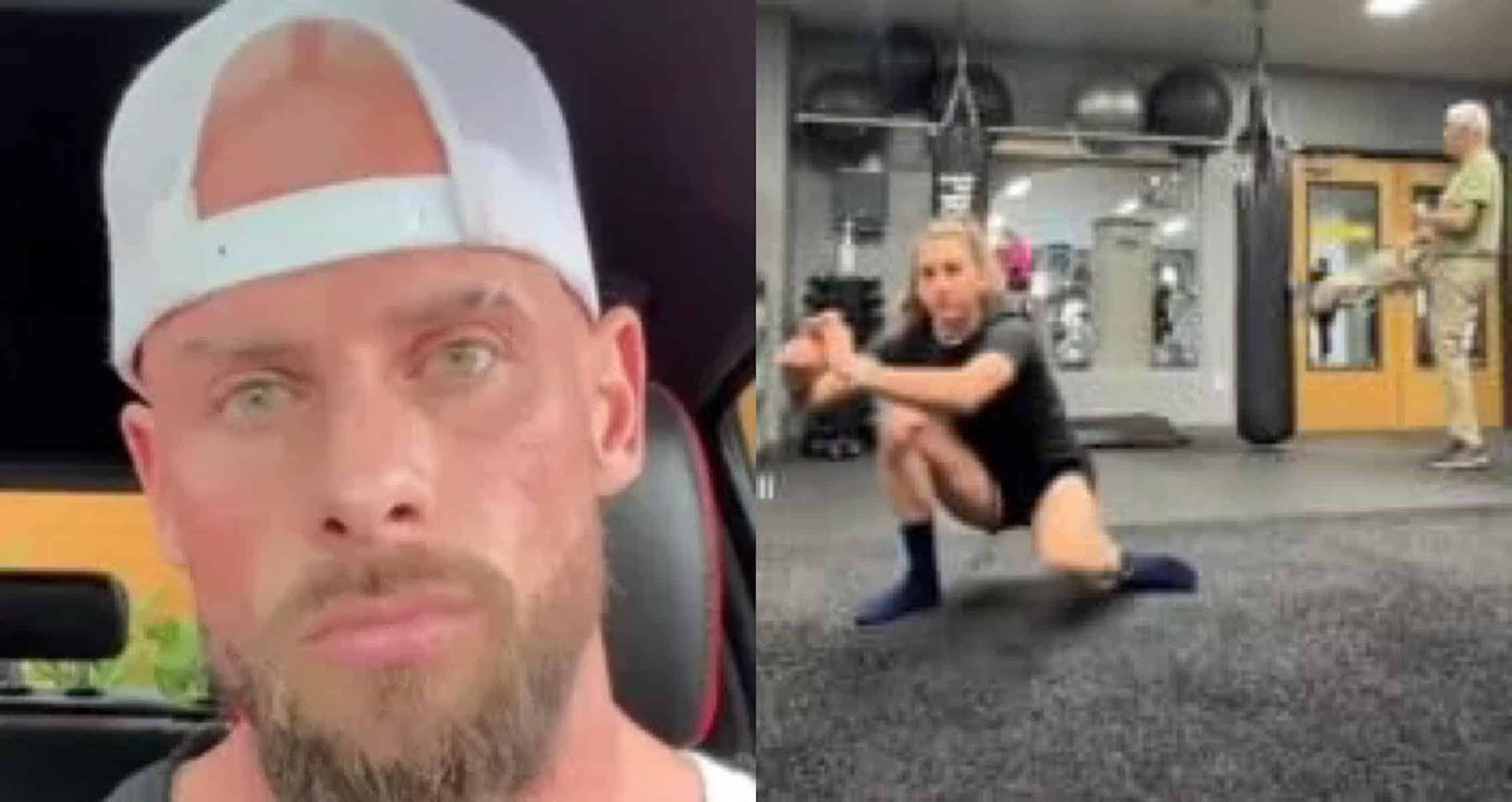 Gym Bro Gets Angry At Girls Working Out in A Joke Tik Tok Video