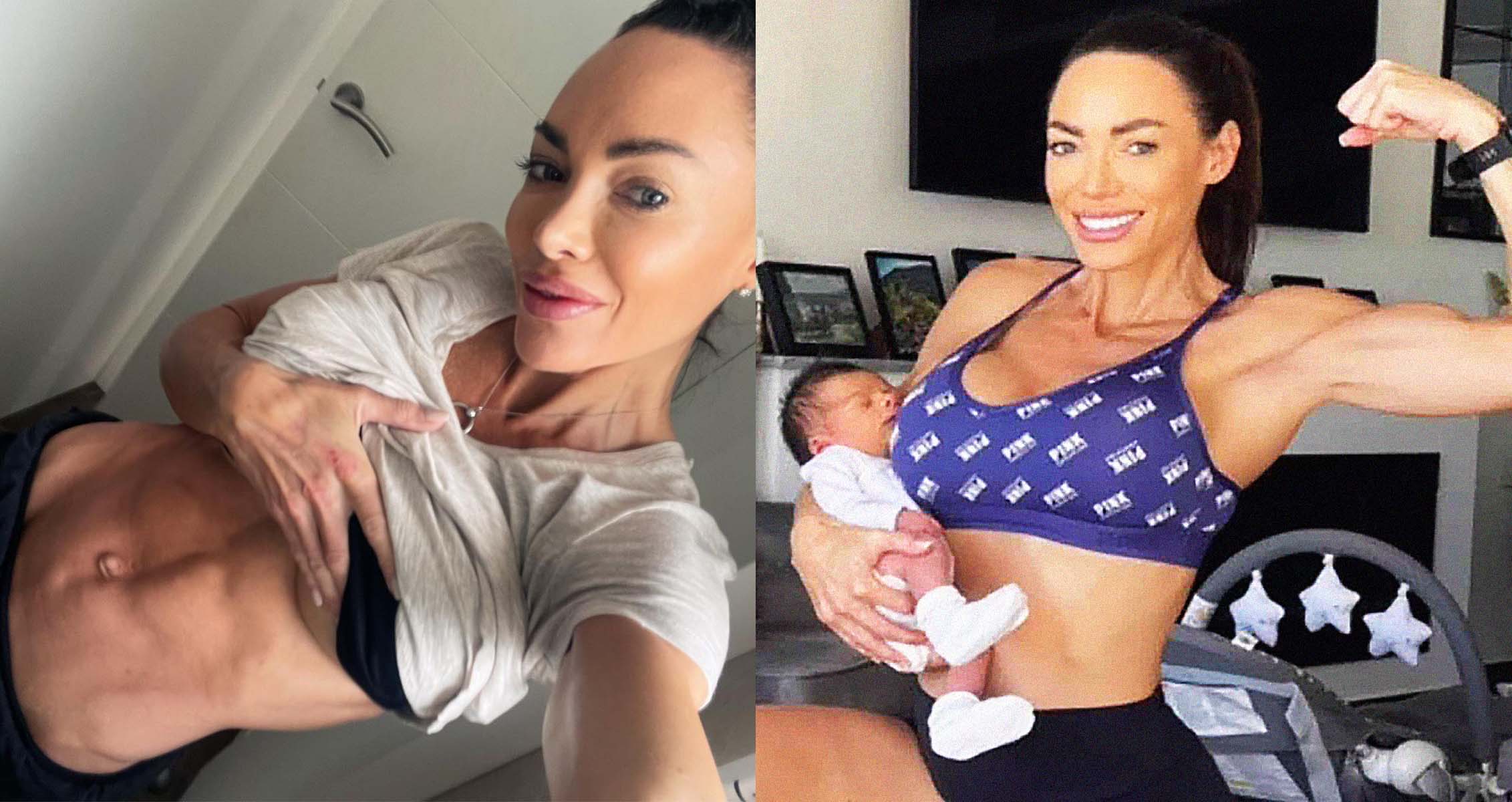 Mother Shows Off Toned Abs Just Weeks After Giving Birth