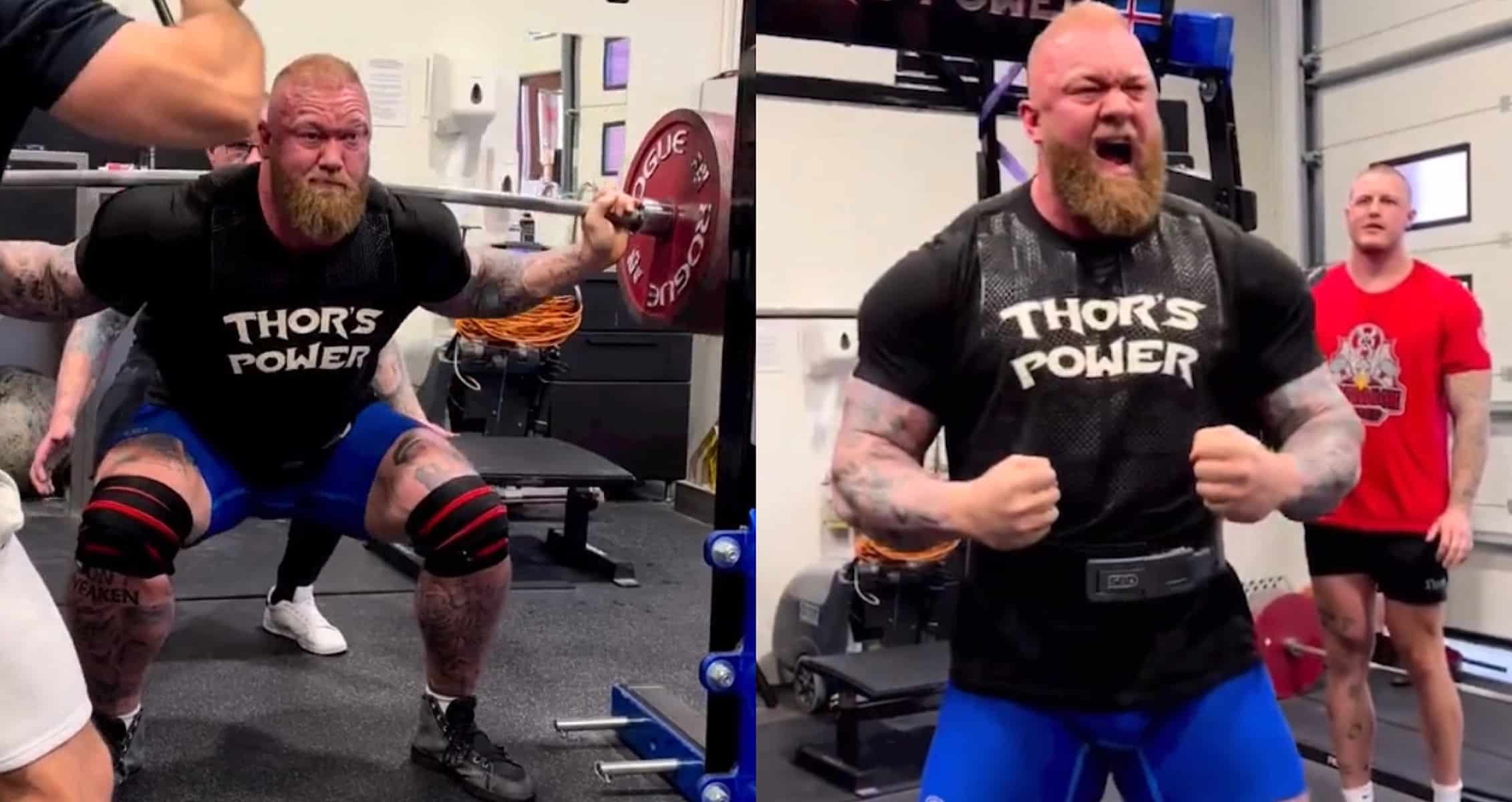 Hafthor Bjornsson Crushes 925.5 Lb (420 Kg) Squat