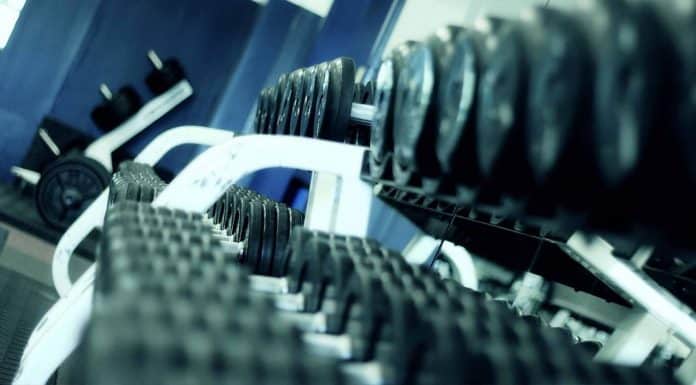Gym weight rack bodybuilding