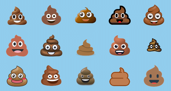poop emoji chart