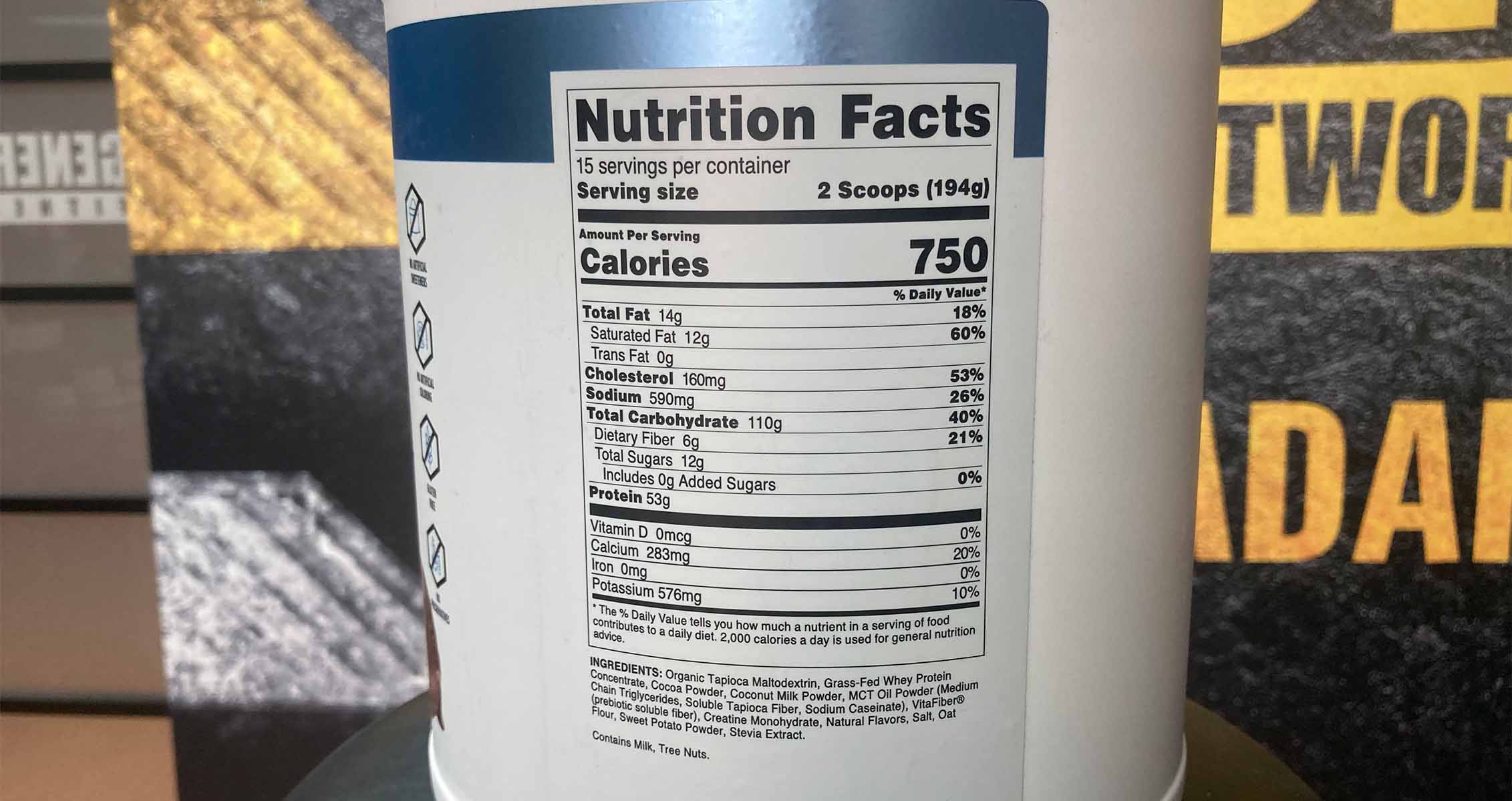 Transparent Labs Mass Gainer Nutrition Facts
