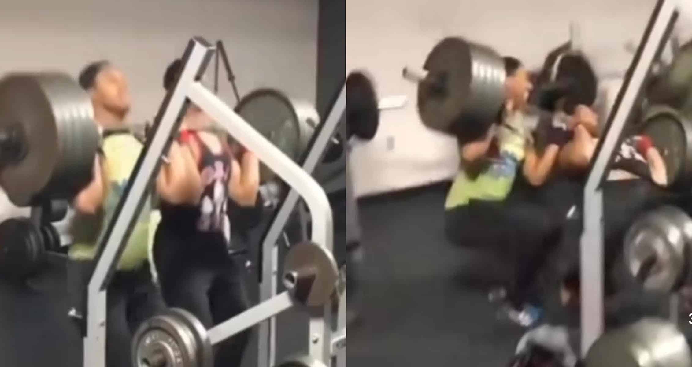 Gym Duo Criticized Online After Questionable Weightlifting Stunt