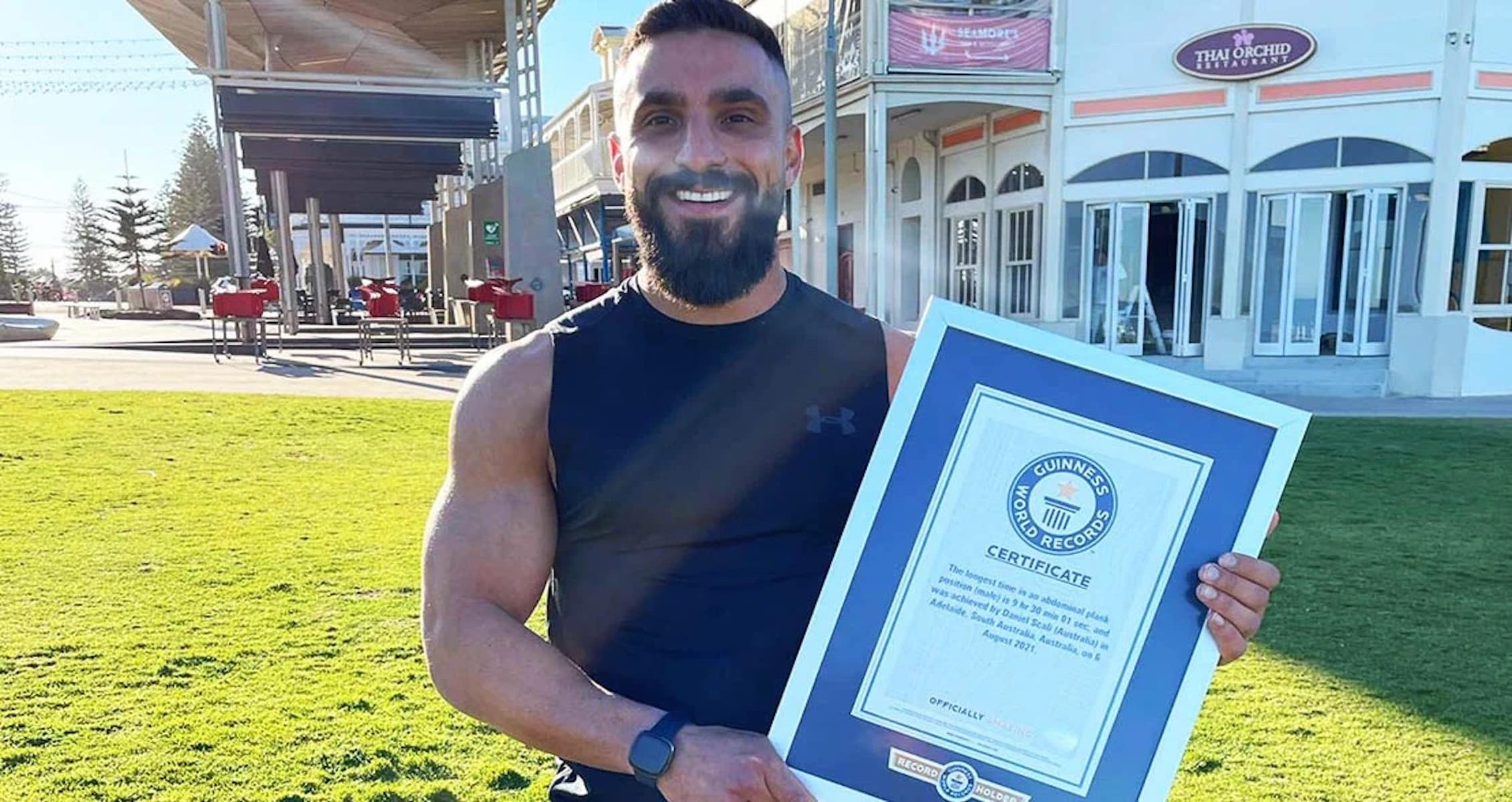 Aussie breaks world record with 3,206 push-ups in an hour