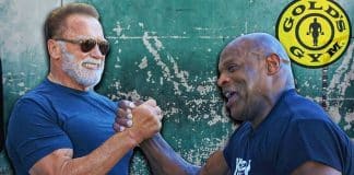 Ronnie Coleman and Arnold Schwarzenegger's arm workout