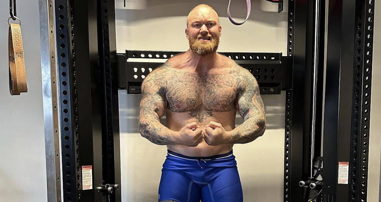 Hafthor Bjornsson's Latest Lifts Include 440kg Deadlift, 150kg Axle