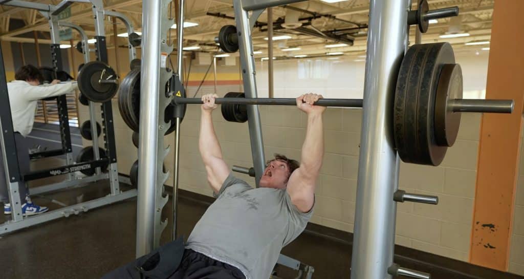 smith machine bench
