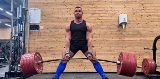 Ventsislav Dimitrov hit a massive 500kg deadlift during a recent training session.