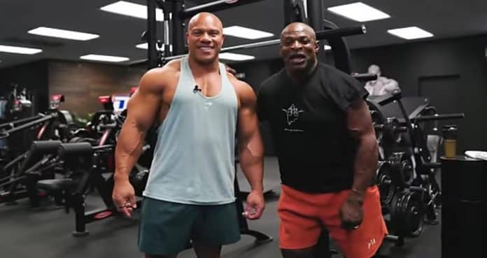 Ronnie Coleman and Phil Heath got together for an epic pull day workout.