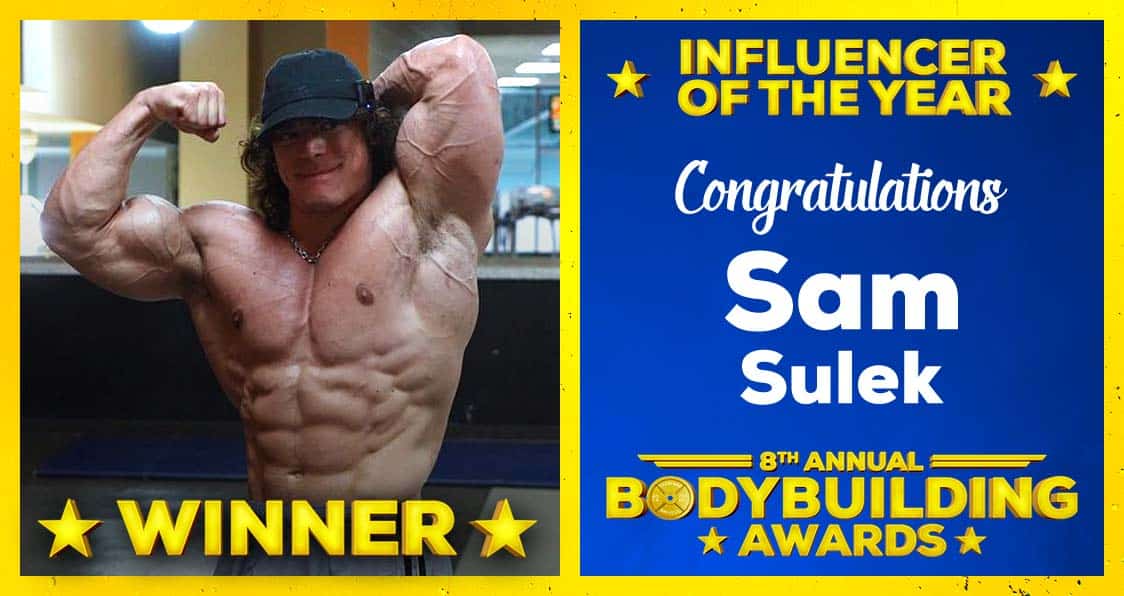 2023 Bodybuilding Awards Influencer of the Year Sam Sulek