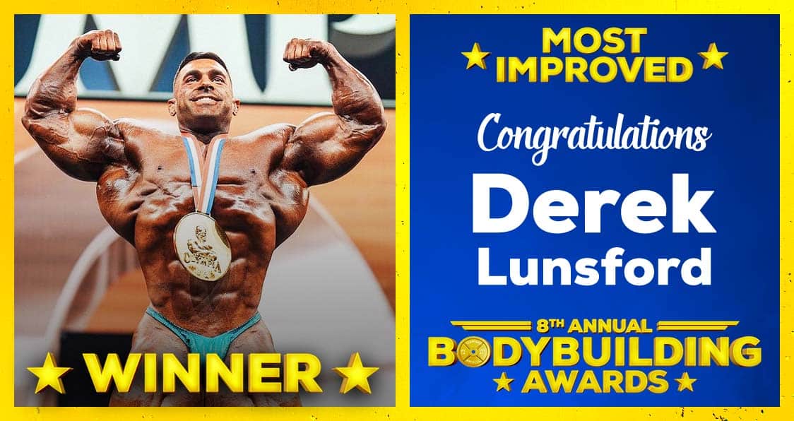 2023 Bodybuilding Awards Most Improved Derek Lunsford
