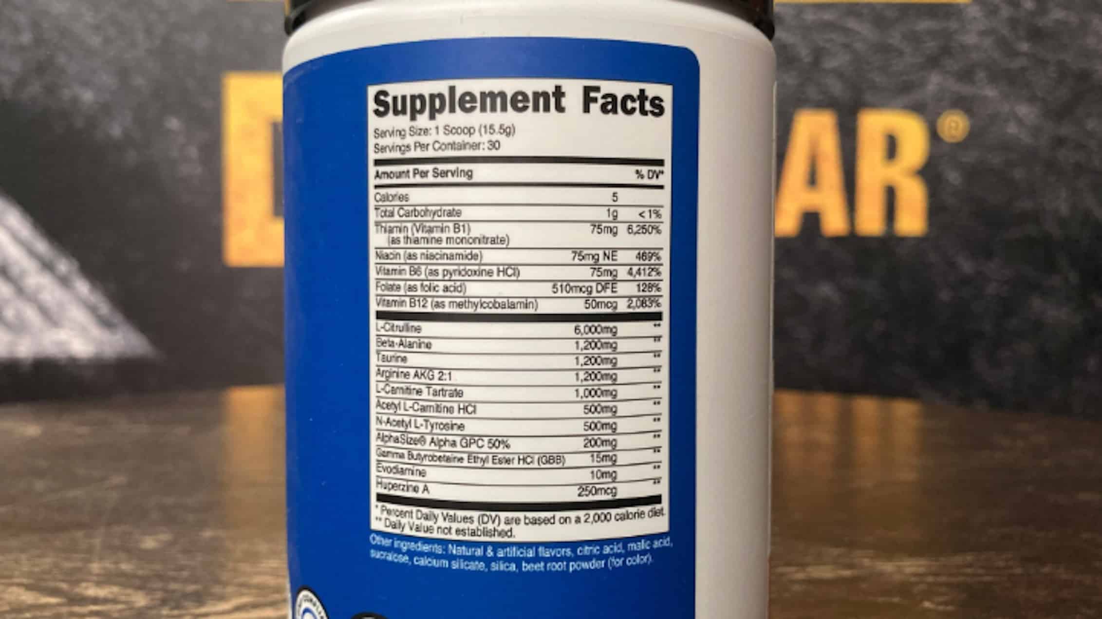 nutricost pre-workout
