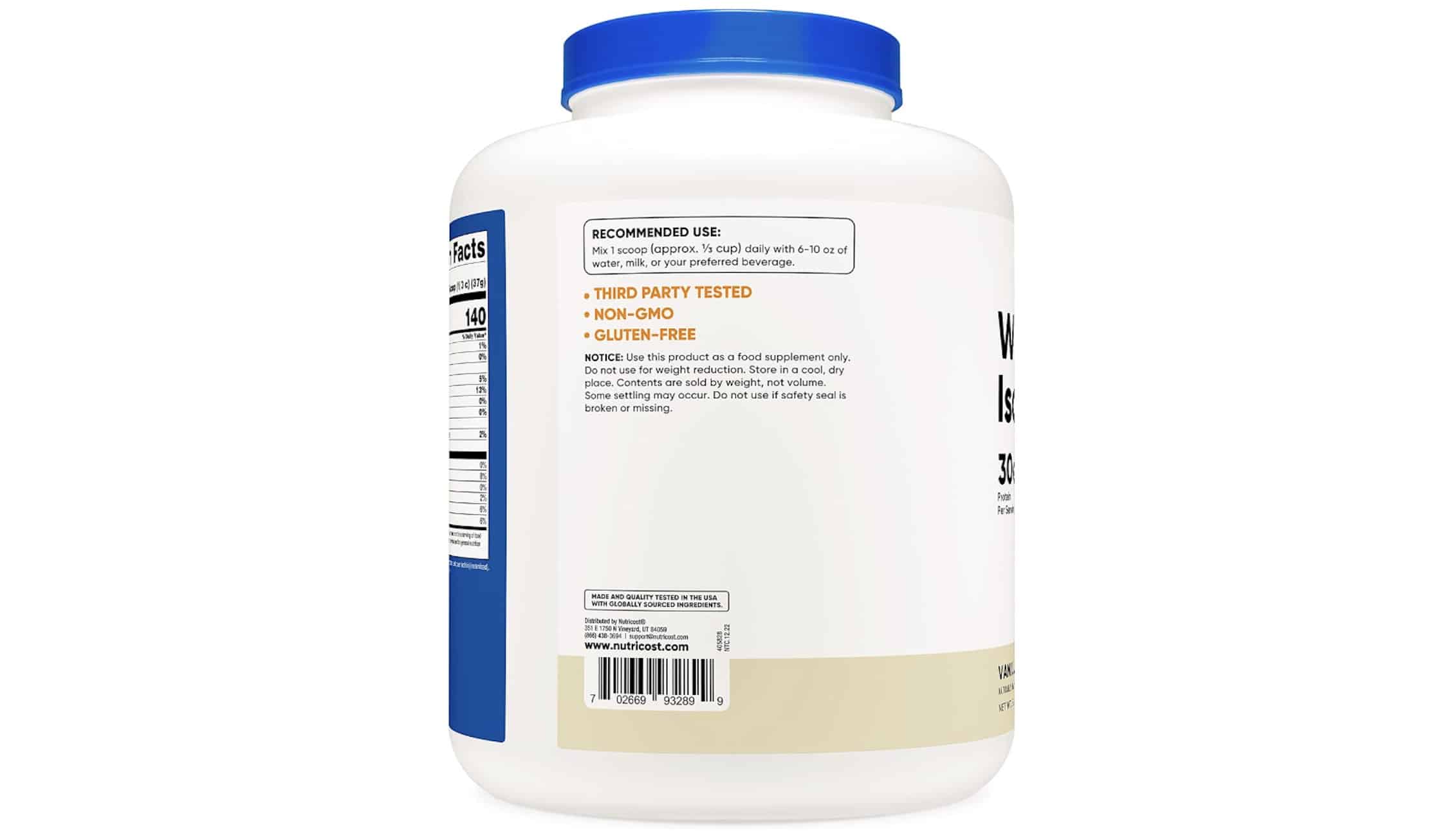 nutricost whey protein isolate