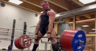 Krzysztof Wierzbicki recently reached new heights during a training session.