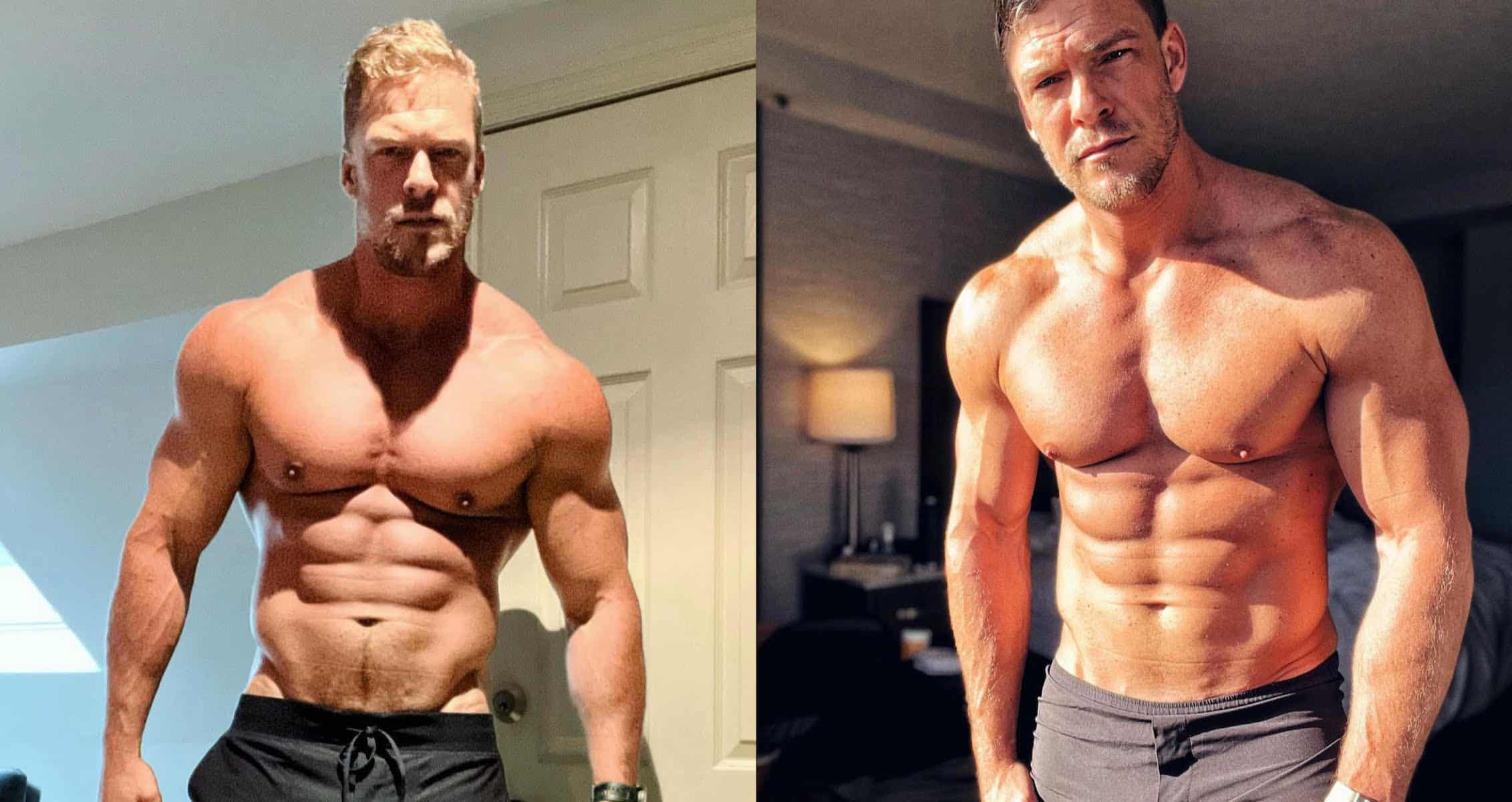 Alan Ritchson explains how he added 30 pounds of muscle for role.