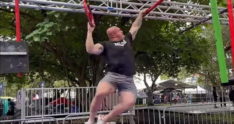 Mitchell Hooper Takes On Obstacle Course From ‘America Ninja Warrior’