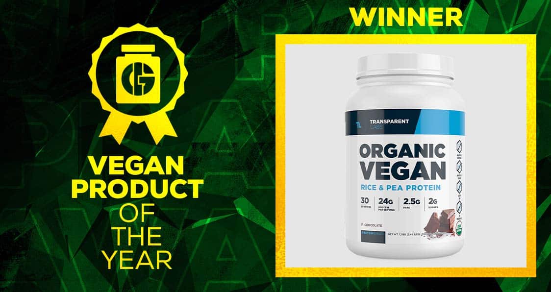 2023 Generation Iron Supplement Awards Vegan Product Transparent Labs Organic Vegan
